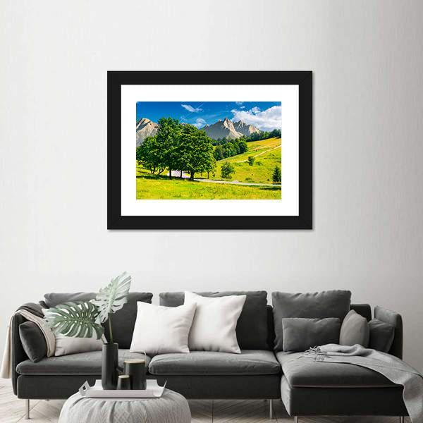 Road In High Tatra Mountains Canvas Wall Art-3 Horizontal-Gallery Wrap-25" x 16"-Tiaracle