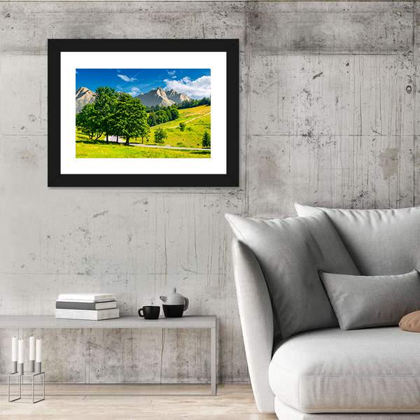 Road In High Tatra Mountains Canvas Wall Art-3 Horizontal-Gallery Wrap-25" x 16"-Tiaracle