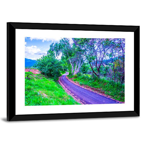 Road On Mountain In Thailand Canvas Wall Art-3 Horizontal-Gallery Wrap-25" x 16"-Tiaracle