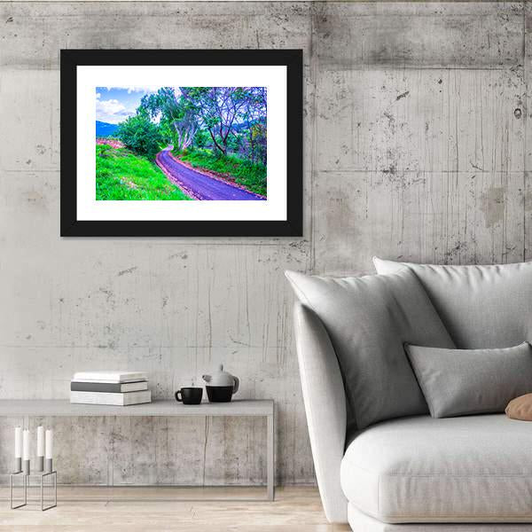 Road On Mountain In Thailand Canvas Wall Art-5 Horizontal-Gallery Wrap-22" x 12"-Tiaracle