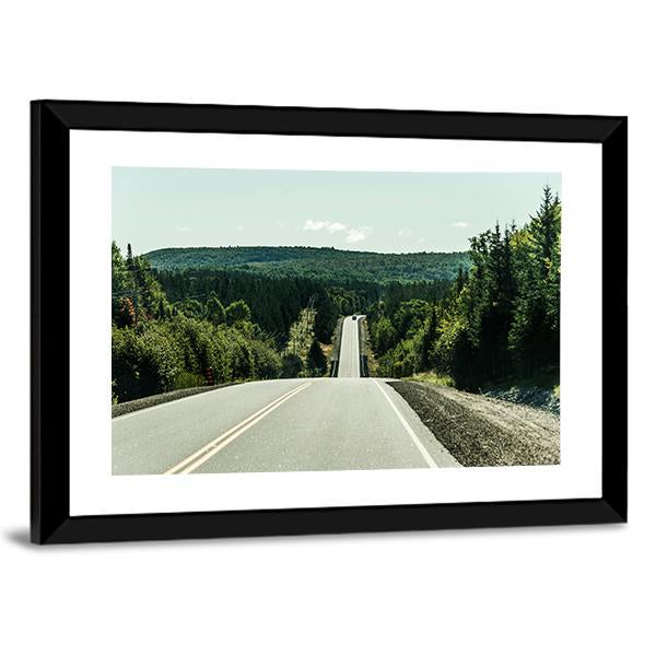 Road Through Algonquin Provincial Park Canvas Wall Art-5 Horizontal-Gallery Wrap-22" x 12"-Tiaracle