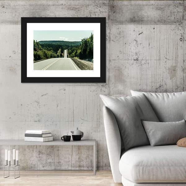 Road Through Algonquin Provincial Park Canvas Wall Art-5 Horizontal-Gallery Wrap-22" x 12"-Tiaracle