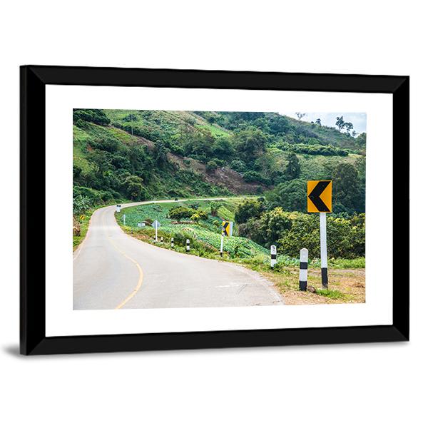 Road To Phu Chi Pa In Thailand Canvas Wall Art-3 Horizontal-Gallery Wrap-25&quot; x 16&quot;-Tiaracle