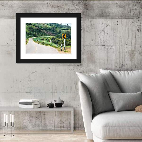 Road To Phu Chi Pa In Thailand Canvas Wall Art-3 Horizontal-Gallery Wrap-25" x 16"-Tiaracle