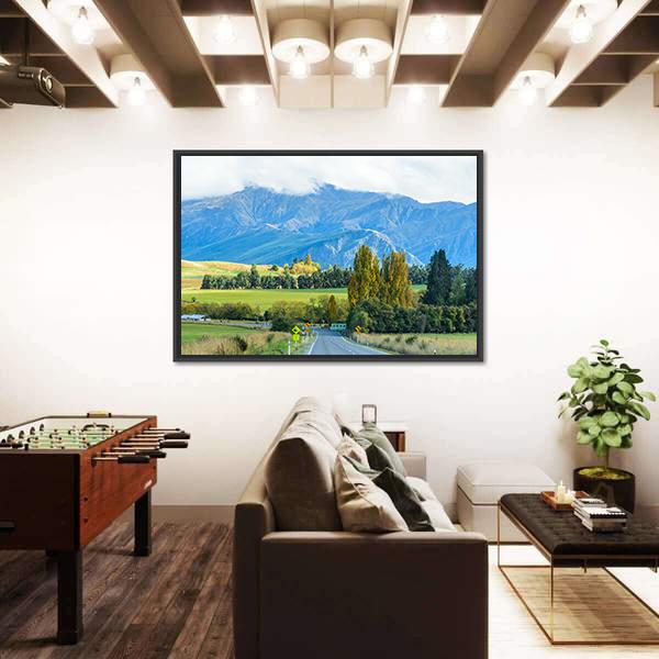 Road To South New Zealand Canvas Wall Art-3 Horizontal-Gallery Wrap-25" x 16"-Tiaracle