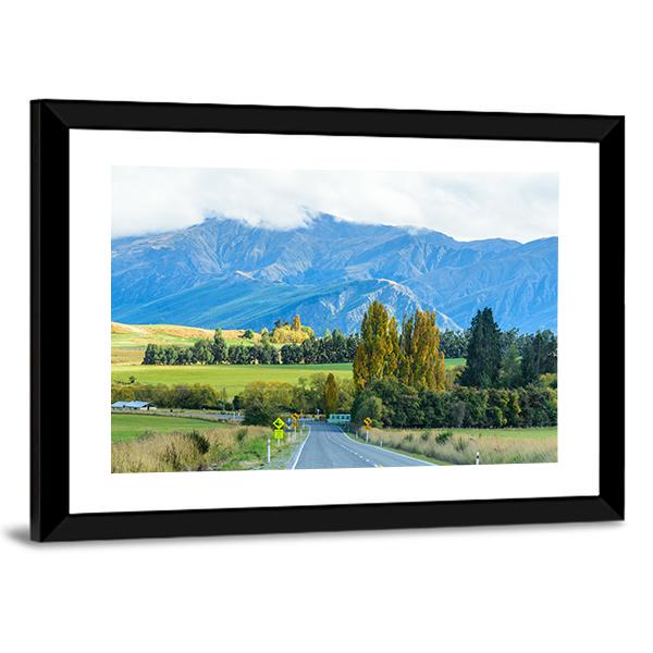 Road To South New Zealand Canvas Wall Art-3 Horizontal-Gallery Wrap-25" x 16"-Tiaracle