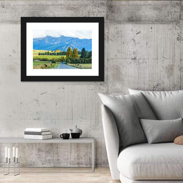 Road To South New Zealand Canvas Wall Art-3 Horizontal-Gallery Wrap-25" x 16"-Tiaracle