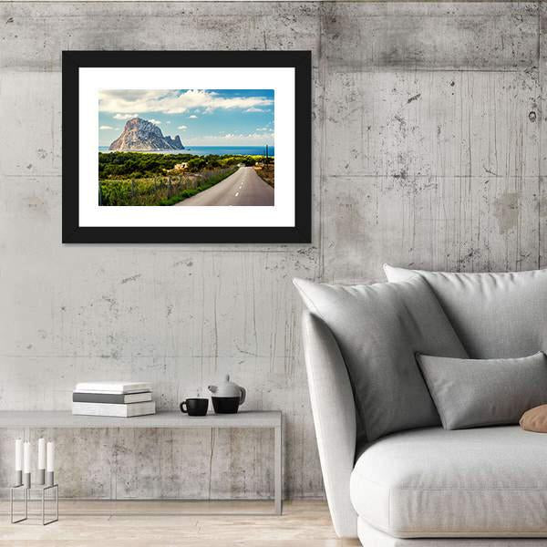 Road To The Cala d'Hort Beach Canvas Wall Art-3 Horizontal-Gallery Wrap-25" x 16"-Tiaracle