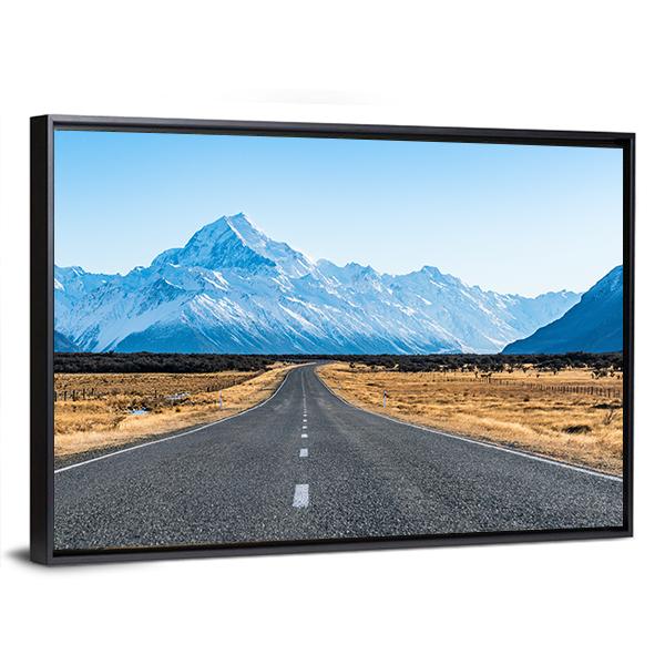 Road To The Mountain Canvas Wall Art-3 Horizontal-Gallery Wrap-25" x 16"-Tiaracle