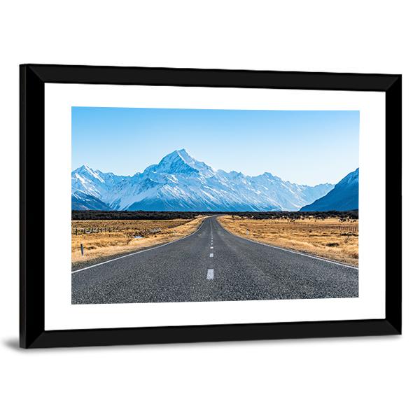 Road To The Mountain Canvas Wall Art-3 Horizontal-Gallery Wrap-25" x 16"-Tiaracle