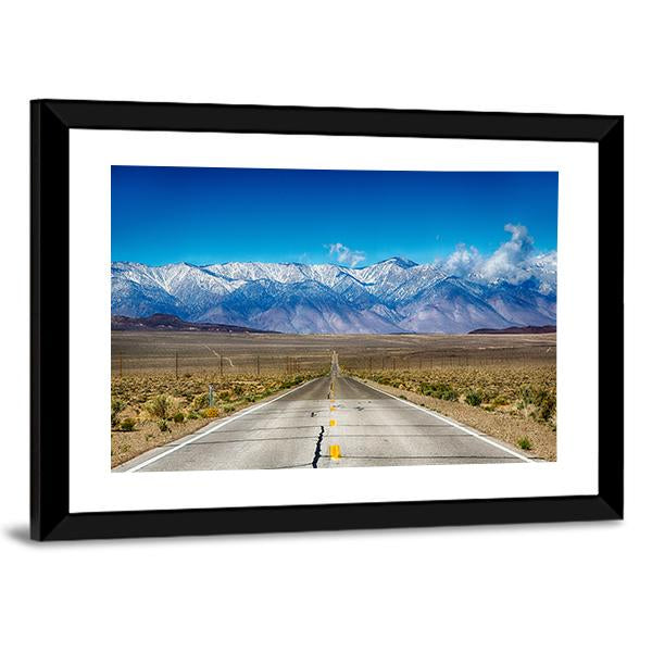 Road Trip Along Eastern Sierra Nevada Mountain Range Canvas Wall Art-3 Horizontal-Gallery Wrap-25" x 16"-Tiaracle