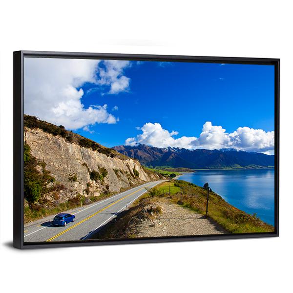 Road Trip In New Zealand Canvas Wall Art-3 Horizontal-Gallery Wrap-25" x 16"-Tiaracle