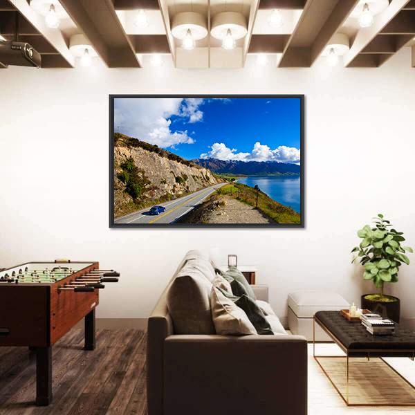 Road Trip In New Zealand Canvas Wall Art-3 Horizontal-Gallery Wrap-25" x 16"-Tiaracle