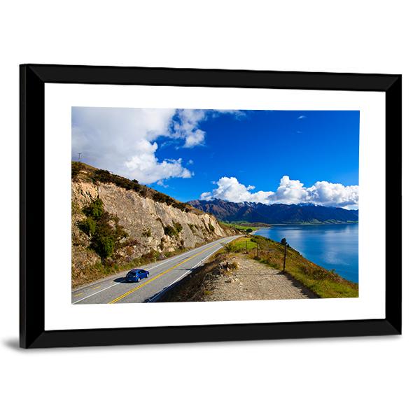 Road Trip In New Zealand Canvas Wall Art-3 Horizontal-Gallery Wrap-25" x 16"-Tiaracle