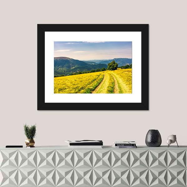 Road Winding Down The Plesha Mountain Canvas Wall Art-1 Piece-Framed Print-20" x 16"-Tiaracle