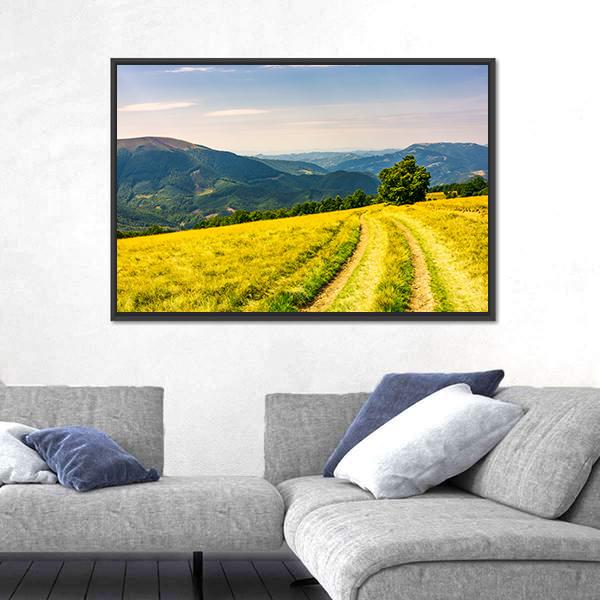 Road Winding Down The Plesha Mountain Canvas Wall Art-3 Horizontal-Gallery Wrap-25" x 16"-Tiaracle