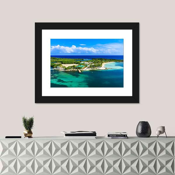 Roatan Island Honduras Canvas Wall Art-1 Piece-Framed Print-30" x 20"-Tiaracle