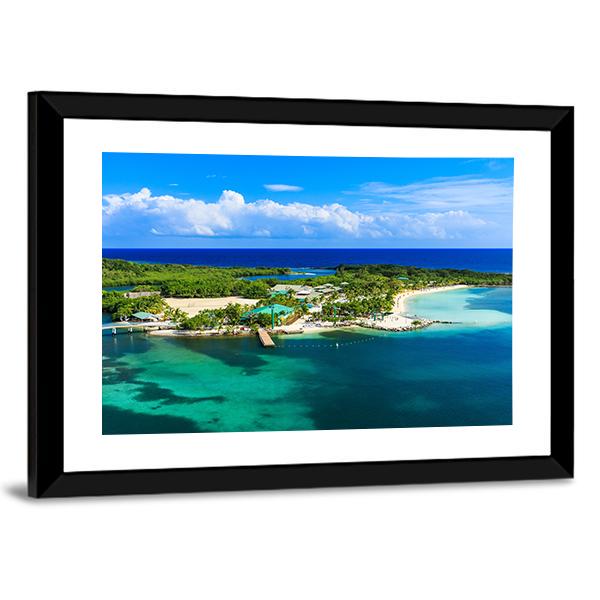 Roatan Island Honduras Canvas Wall Art-5 Horizontal-Gallery Wrap-22" x 12"-Tiaracle