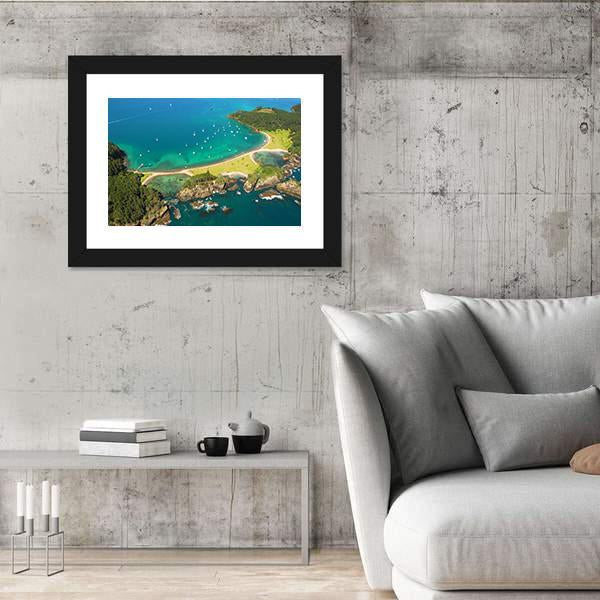 Roberton Island New Zealand Canvas Wall Art-5 Horizontal-Gallery Wrap-22" x 12"-Tiaracle