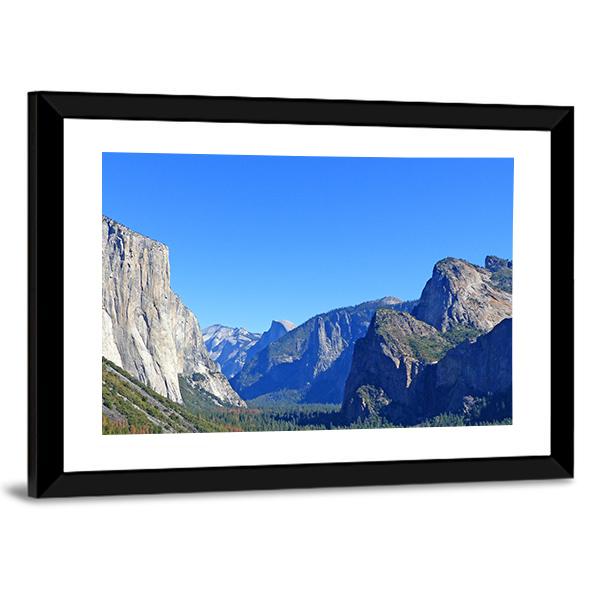 Rock El Capitan In Yosemite National Park Canvas Wall Art-3 Horizontal-Gallery Wrap-25" x 16"-Tiaracle