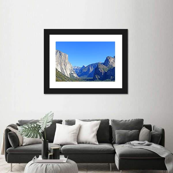 Rock El Capitan In Yosemite National Park Canvas Wall Art-3 Horizontal-Gallery Wrap-25" x 16"-Tiaracle
