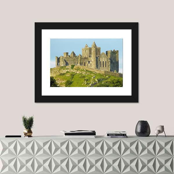 Rock Of Cashel In County Tipperary Canvas Wall Art-1 Piece-Framed Print-20" x 16"-Tiaracle