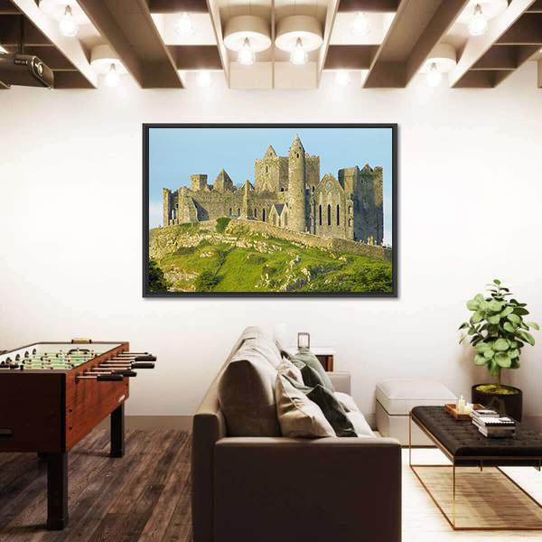 Rock Of Cashel In County Tipperary Canvas Wall Art-5 Horizontal-Gallery Wrap-22" x 12"-Tiaracle