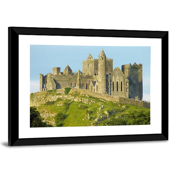 Rock Of Cashel In County Tipperary Canvas Wall Art-5 Horizontal-Gallery Wrap-22" x 12"-Tiaracle