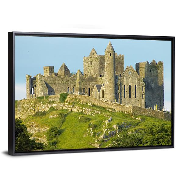 Rock Of Cashel In County Tipperary Canvas Wall Art-5 Horizontal-Gallery Wrap-22" x 12"-Tiaracle
