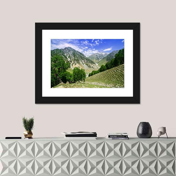Rocky Mountains Canvas Wall Art-1 Piece-Framed Print-20" x 16"-Tiaracle
