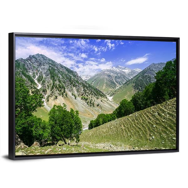 Rocky Mountains Canvas Wall Art-3 Horizontal-Gallery Wrap-25" x 16"-Tiaracle