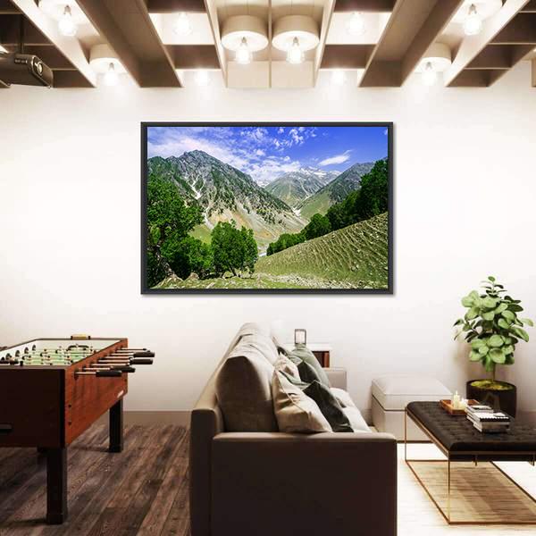 Rocky Mountains Canvas Wall Art-3 Horizontal-Gallery Wrap-25" x 16"-Tiaracle