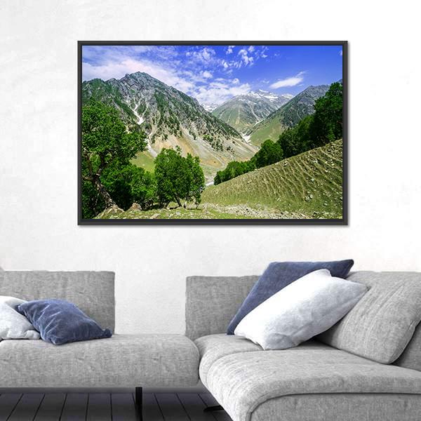Rocky Mountains Canvas Wall Art-3 Horizontal-Gallery Wrap-25" x 16"-Tiaracle