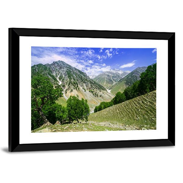 Rocky Mountains Canvas Wall Art-3 Horizontal-Gallery Wrap-25" x 16"-Tiaracle