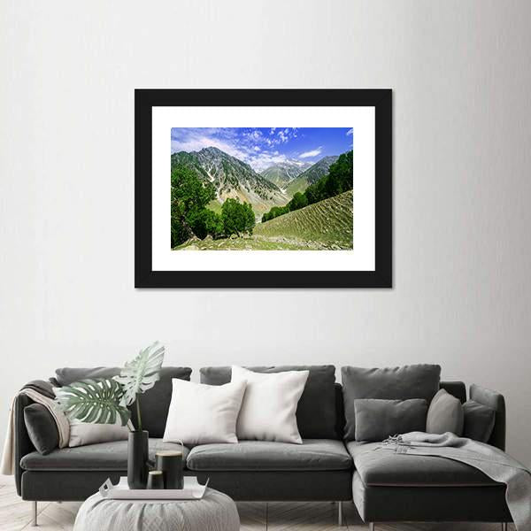 Rocky Mountains Canvas Wall Art-3 Horizontal-Gallery Wrap-25" x 16"-Tiaracle