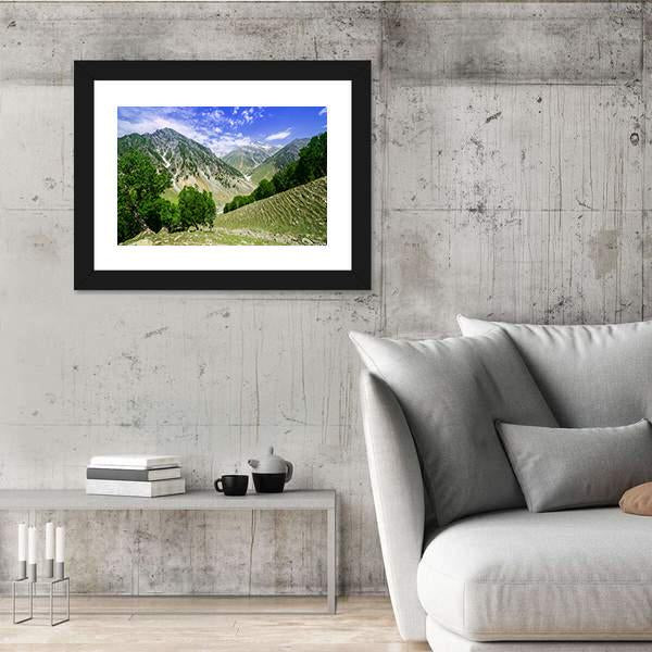 Rocky Mountains Canvas Wall Art-3 Horizontal-Gallery Wrap-25" x 16"-Tiaracle