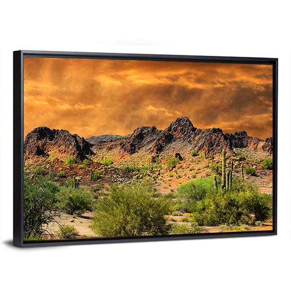 Rocky Mountains Near The Border Of New Mexico Canvas Wall Art-3 Horizontal-Gallery Wrap-25" x 16"-Tiaracle