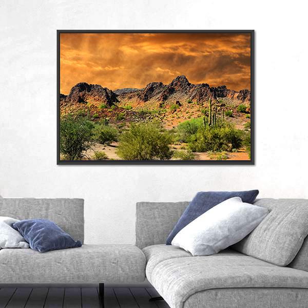 Rocky Mountains Near The Border Of New Mexico Canvas Wall Art-3 Horizontal-Gallery Wrap-25" x 16"-Tiaracle