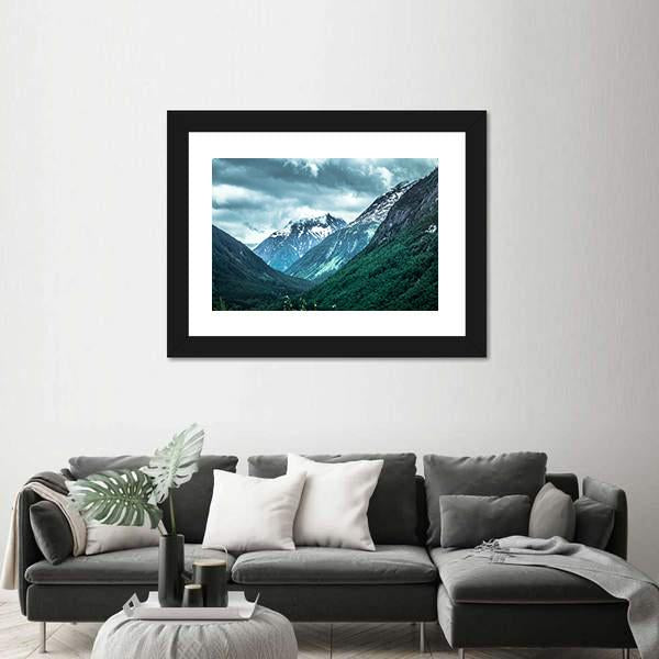 Rocky Mountains On Alaska British Columbia Border Canvas Wall Art-3 Horizontal-Gallery Wrap-25" x 16"-Tiaracle