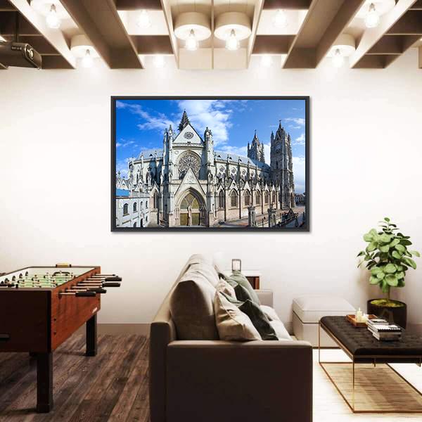 Roman Catholic Church Canvas Wall Art-3 Horizontal-Gallery Wrap-25" x 16"-Tiaracle