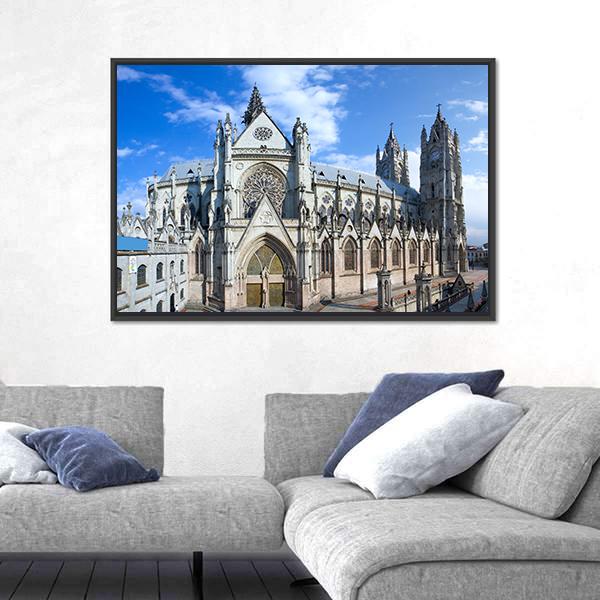 Roman Catholic Church Canvas Wall Art-3 Horizontal-Gallery Wrap-25" x 16"-Tiaracle