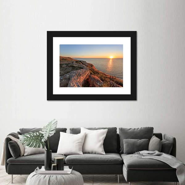 Roman Ruins Of Argamum Canvas Wall Art-5 Horizontal-Gallery Wrap-22" x 12"-Tiaracle