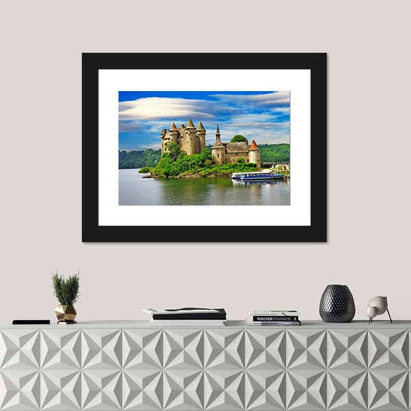 Romantic Castles Of France Canvas Wall Art-5 Horizontal-Gallery Wrap-22" x 12"-Tiaracle