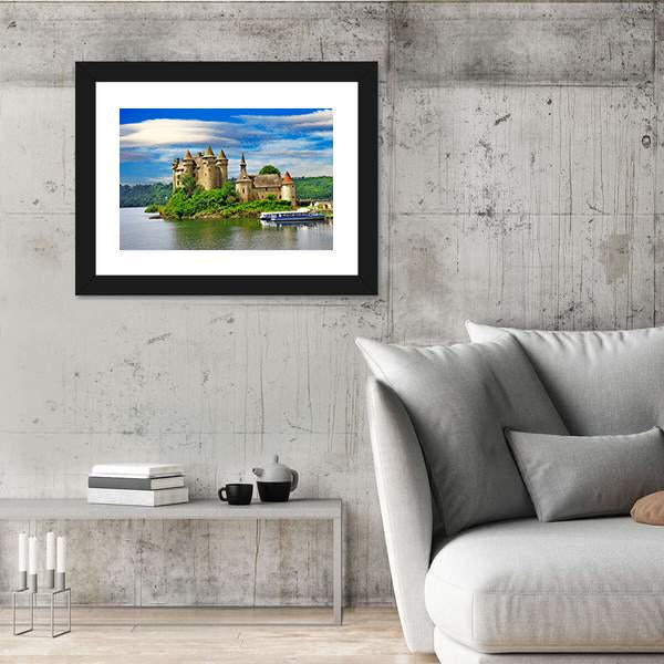 Romantic Castles Of France Canvas Wall Art-5 Horizontal-Gallery Wrap-22" x 12"-Tiaracle