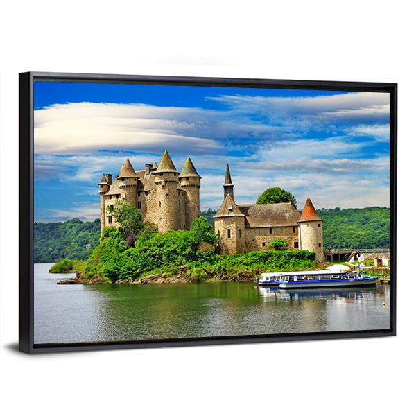 Romantic Castles Of France Canvas Wall Art-5 Horizontal-Gallery Wrap-22" x 12"-Tiaracle