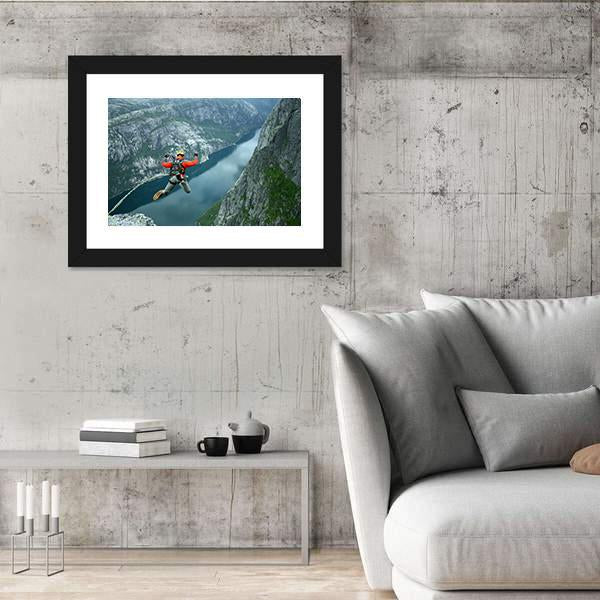 Rope Jumping Canvas Wall Art-5 Horizontal-Gallery Wrap-22" x 12"-Tiaracle