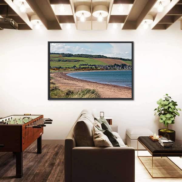 Rosemarkie Bay Canvas Wall Art-1 Piece-Floating Frame-24" x 16"-Tiaracle