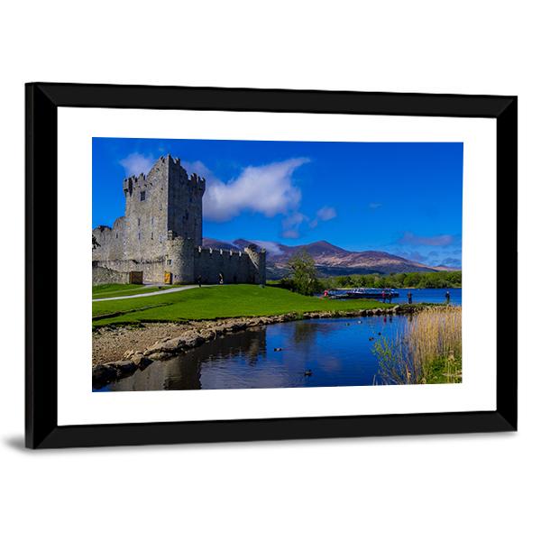 Ross Castle On A Beautiful Day Canvas Wall Art-5 Horizontal-Gallery Wrap-22" x 12"-Tiaracle