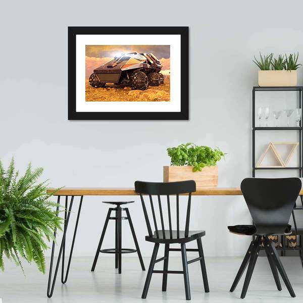 Rover On Mars Canvas Wall Art-3 Horizontal-Gallery Wrap-25" x 16"-Tiaracle