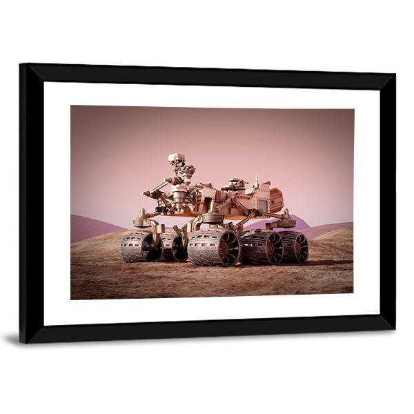 Rover On Planet Mars Canvas Wall Art-5 Horizontal-Gallery Wrap-22" x 12"-Tiaracle
